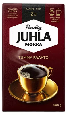 Obrázek produktu pro Paulig Juhla Mokka, tmale pražená mletá káva, 500 g