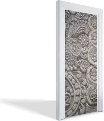 Produktbild von Türaufkleber Innentüren Selbstklebende Kreativ Wandsticker - Steinrelief - 85 x 205 cm