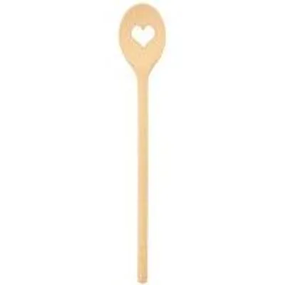 Obrázek produktu pro Robustní dřevěná lžíce, 30 cm, oválná, na vaření a pečení