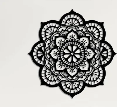 Produktbild von Famanu Wanddekoration Mandala Kunst - Metall, 44 x 44 cm