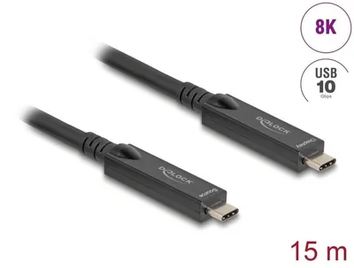 Productafbeelding van Delock USB-kabel - USB-C (mannelijk) naar USB-C (mannelijk)