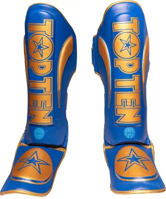 Produktbild von Schienbeinschutz Star Light blau/gold wako L