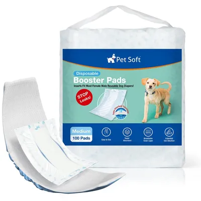 Image de Couches jetables pour chiens, très absorbantes, 100 pièces, pour mâles et femelles
