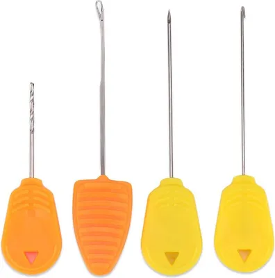 Obrázok produktu pre 4 ks/sada kaprový rybolov návnada návnada vŕtačka Stringer háčik ihly sada vlasy náväzce Making Tool