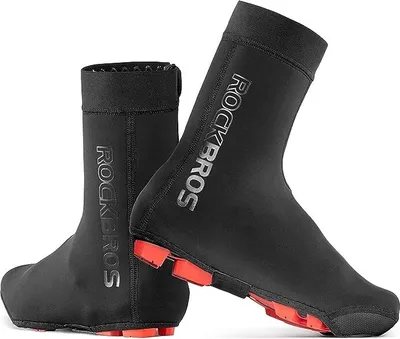 Produktbild von ROCKBROS Überschuhe Wasserdicht Shoecover Schuhüberzieher MTB Fahrrad, Schwarz gr. L (43-44)