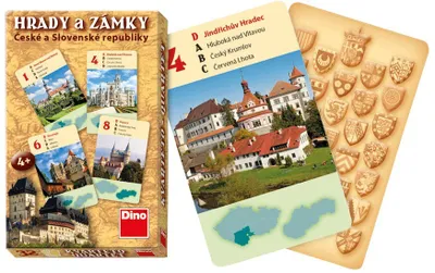 Produktbild von DINO Quartett Burgen und Schlösser