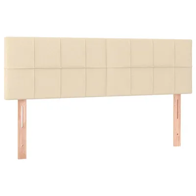 Immagine prodotto di vidaXL Testate letto 2 pezzi Crema 72x5x78/88 cm Tessuto