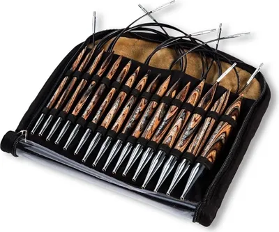 Produktbild von Prym Rundstricknadel Set Natural, 4.0-10.0mm, Rundstricknadel, Mehrfarbig, Metall, Kunststoff, Holz, 4 Stück(e)