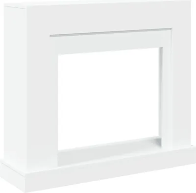 Obrázek produktu pro Krbová obestavba bílá 100 x 30 x 87,5 cm kompozitní dřevo