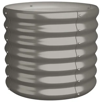 Produktbild von vidaXL Pflanzkübel Verzinkter Stahl 40x40x36 cm Grau