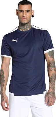Produktbild von PUMA Herren Teamliga Jersey Shirt, Peacoat-puma White, L EU
