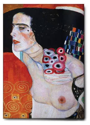 Produktbild von Giallobus - Salomè - Gustav Klimt - 100L x 140B cm - Bild - Leinwand mit Standardrahmen