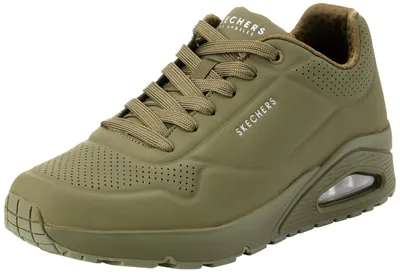 Produktbild von Skechers Herren Uno Stand On Air Turnschuhe, Olive Durabuck / Mesh, 41.5 EU