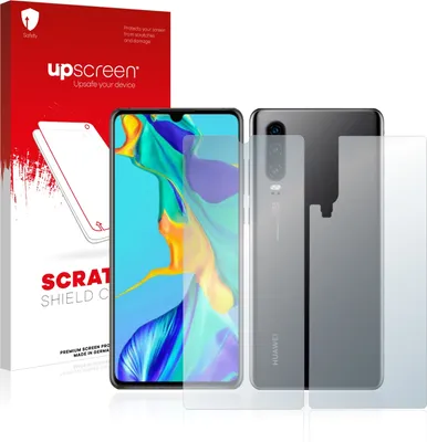 Produktbild von upscreen Schutzfolie für Huawei P30 (Vorder + Rückseite) Kratzschutz Anti-Fingerprint Klar