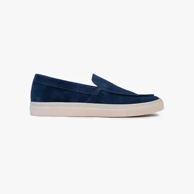 Produktbild von Omnio Herren-Slipper, Modell "Avrid", Farbe "Ocean", aus Wildleder
