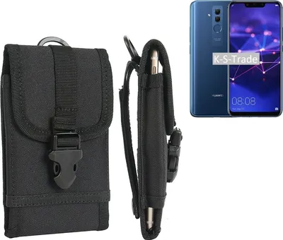 Produktbild von K-S-Trade Handyhülle kompatibel mit Huawei Mate 20 Lite Gürteltasche Holster Handytasche Gürtel Tasche Schutzhülle Robuste Handy Schutz Hülle