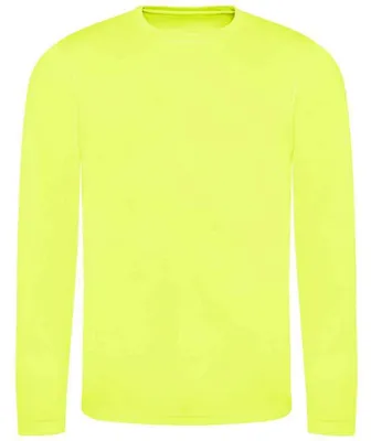 Image de AWDis Cool - T-shirt pour hommes/femmes unie à manches longues LT3968 (M) (jaune vif)