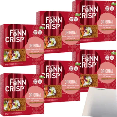 Produktbild von Finn Crisp Original 6er Pack (6x200g Packung) + usy Block