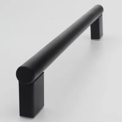 Produktbild von Handgriffshop Tjarco Möbelgriff Schwarz 192 mm Küchengriff Schrankgriff Schubladengriff Möbelbeschlag Lochabstand 192mm Griff Schwarz-Matt