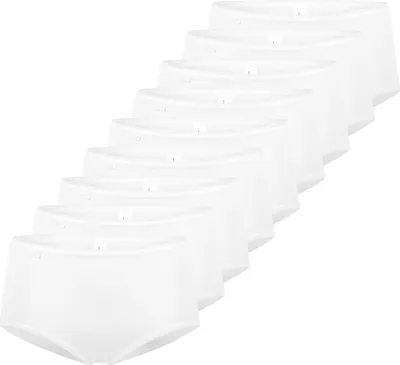 Produktbild von sloggi 9er Pack 24/7 Microfibre Midi Slip Perfekter Sitz, Angenehm elastisch am Beinabschluss, Angenehm auf der Haut weiß 38