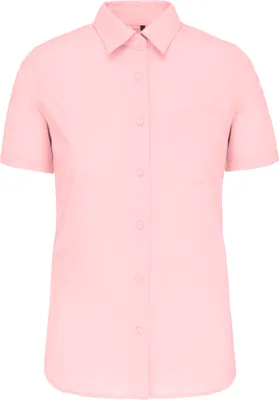 Image de Chemise à manches courtes en popeline de Kariban Coton polyester facile d'entretien pour femmes