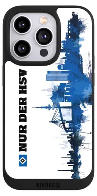 Produktbild von NIVOCASE Handyhülle für Apple iPhone 14 Pro  Hülle NIVOpure Case Schwarz Bundesliga HSV Offizielles Lizenzprodukt
