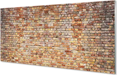 Produktbild von Glasbilder 140x70 Wandkunst Backsteinmauer Stein