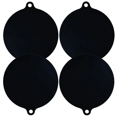 Produktbild von Induktionskochfeldmatte, Silikon, schwarz, rund, 4-teilig, 22 cm, Küchenzubehör