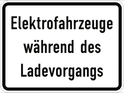 Produktbild von Verkehrsschild VZ1050-32, Elektrofahrzeuge während des Ladevorgangs, Alu, RA1...