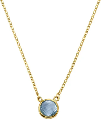 Produktbild von Celesta Gold Halskette 375/- Gelbgold Blautopas (beh)