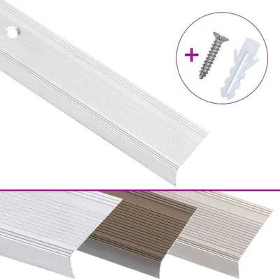 Immagine prodotto di Profili a L per Gradini 15 pz in Alluminio 90 cm Argento