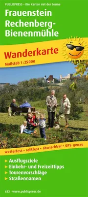 Obrázok produktu pre Frauenstein - Rechenberg-Bienenmühle Turistická mapa 1 : 50 000