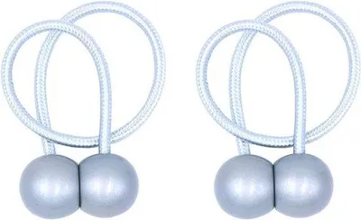 Produktbild von Magnetische Gordijn Tiebacks 2 Stück für dunkelhaltende Vorhänge - Grau