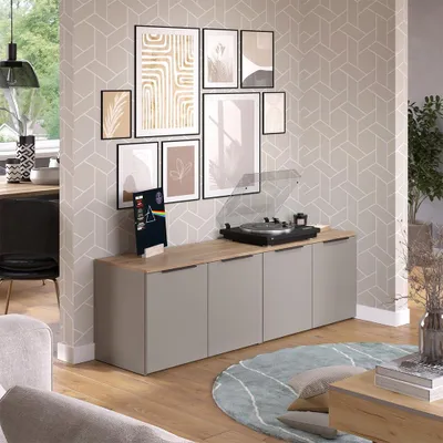 Obrázok produktu pre Nástenná skrinka Vicco Wido Greige 2 diely, Model 57462