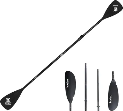 Produktbild von SUP-Paddel, Kajakpaddel, Stand-Up-Paddle-Board, Paddel aus Aluminiumlegierung,Teleskoppaddel,4-teilige Verbindung, doppelendiges Paddel,220cm/86,6zoll