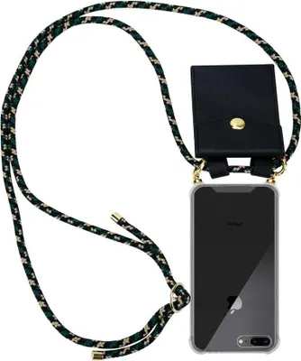 Produktbild von Cadorabo Hülle für Apple iPhone 7 PLUS / 7S PLUS / 8 PLUS Schutzhülle in Braun Handy Kette Silikon Kordel abnehmbares