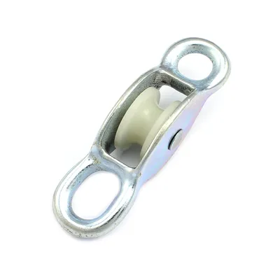 Produktbild von Blockseilrolle 30mm f. Seil 8mm Seilrolle Umlenkrolle Rolle Doppelöse