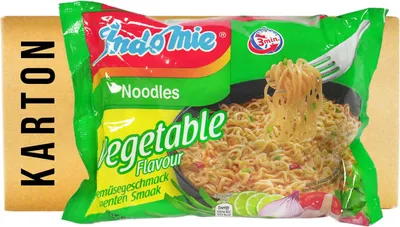 Immagine prodotto di Indomie Noodles istantanei vegetariani con verdure 40x75g