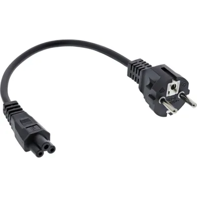 Image de Cordon d'alimentation InLine® pour ordinateur portable, fiche C5 à 3 broches, noir, 0,3 m