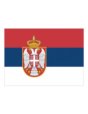 Vlajka s potlačou Srbsko