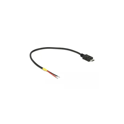 Produktbild von DELOCK USB Mikro-B St -> 2x offene Kabelenden Strom 0.2m