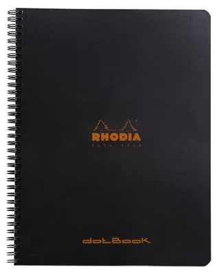 Produktbild von Clairefontaine Rhodia Spiralbuch A4+ DOT 80 Blatt 80g schwarz