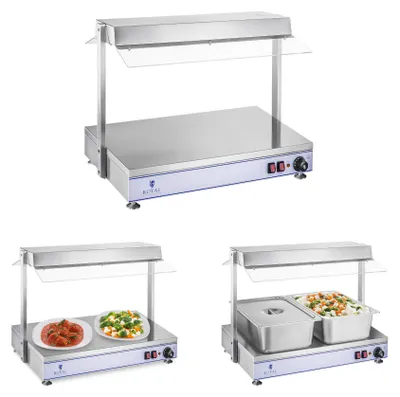 Obrázek produktu pro ROYAL Catering Ohřívací deska s halogenovými lampami-1100 W-ušlechtilá ocel