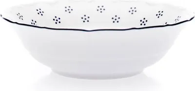 Produktbild von Kompottschale, tschechisches Porzellan, Verona, 13 cm, blaue Valbella, G. Benedikt