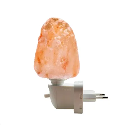 Produktbild von Orakl® - Salzlampe Nachtlicht Aura - 100% echtes Salz - Salzstein Nachtlicht - Salzkristall-Lampe - Salzstein