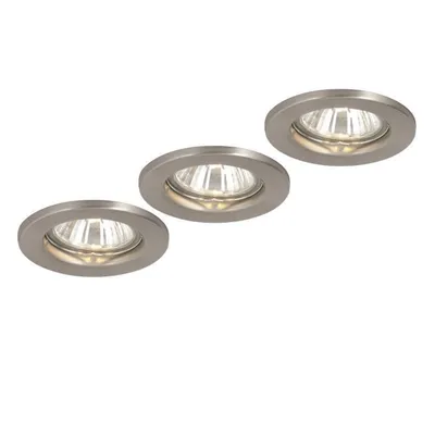 Produktbild von Globo Einbaustrahler Metall, nickel matt, 12100-3