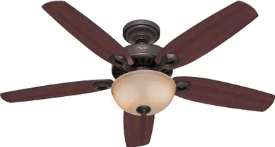 Immagine prodotto di Ventilatore da soffitto con luce e catene Builder Deluxe Bronzo 132 cm