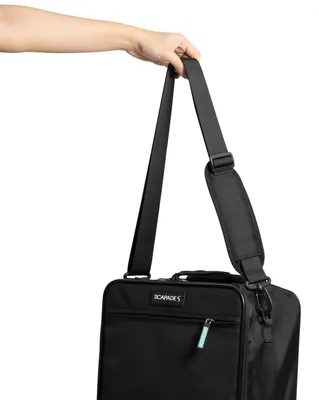 Productafbeelding van Scapade AirMini Handbagage Tas 40x30x20 cm – Underseater Trolley – Geschikt voor Ryanair, Transavia, TUI, Wizzair & Easyjet – 2-Wiel Ontwerp – Inklapbaar - Zwart
