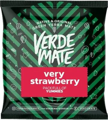 Produktbild von Verde Mate - Mate Tee Probe Very Strawberry 50g - 5mm Dicke Blätter Staubfrei - Erfrischend, Mild - Mit Viel Erdbeere 12% - Luftgetrocknet - Brasilien