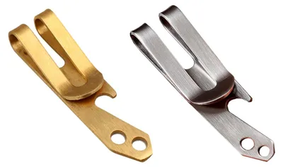 Produktbild von 2 Stück Moneyclip, Geldklammer Edelstahl, Multifunktions Geldklammer, für Brieftasche, Visitenkarte, Wechselgeld, Geschäftsreise